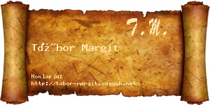 Tábor Margit névjegykártya