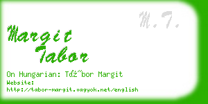 margit tabor business card